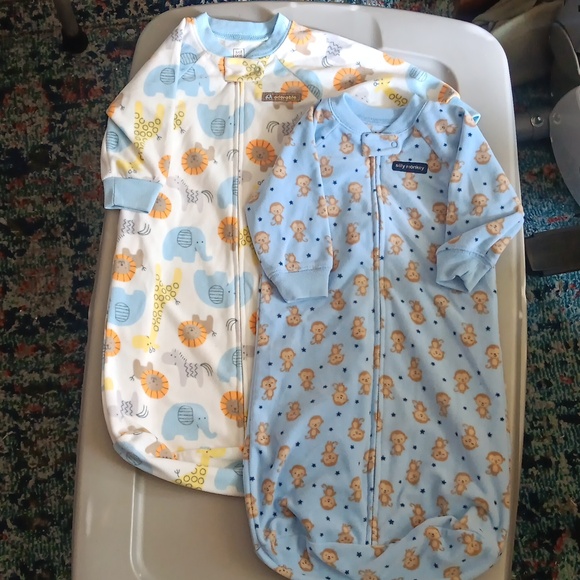 Set of 2 soft fleece bag sleepers - Picture 1 of 3